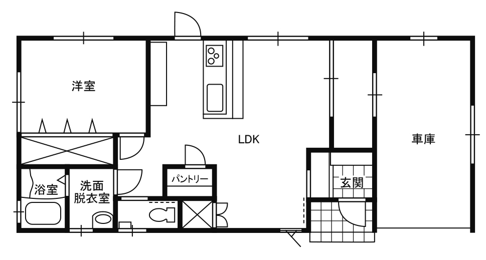 建匠 平屋の間取り