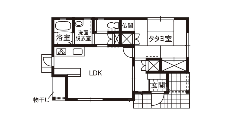 ミニマムな平屋 建匠
