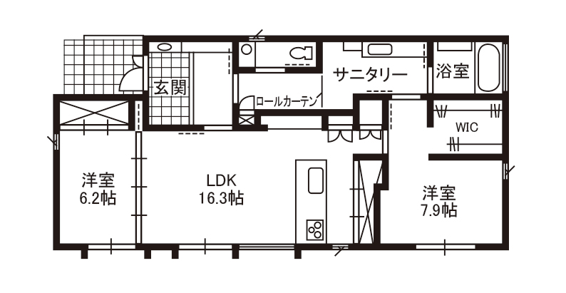 ミニマムな平屋 近藤建設興業