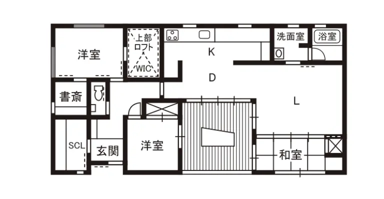 平屋間取り（セントテ）