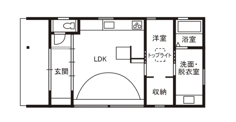 平屋間取り（セントテ）
