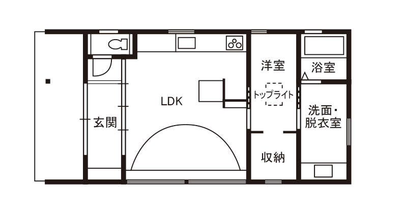 ミニマムな平屋 セントテ