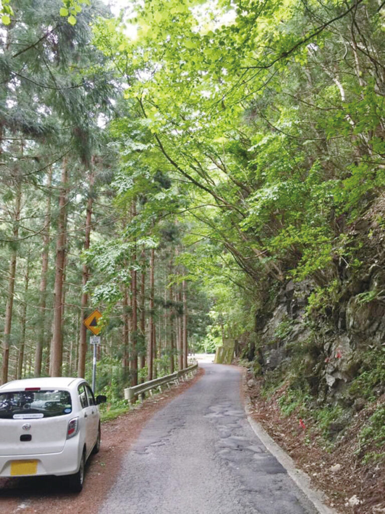 過酷な山間ルート