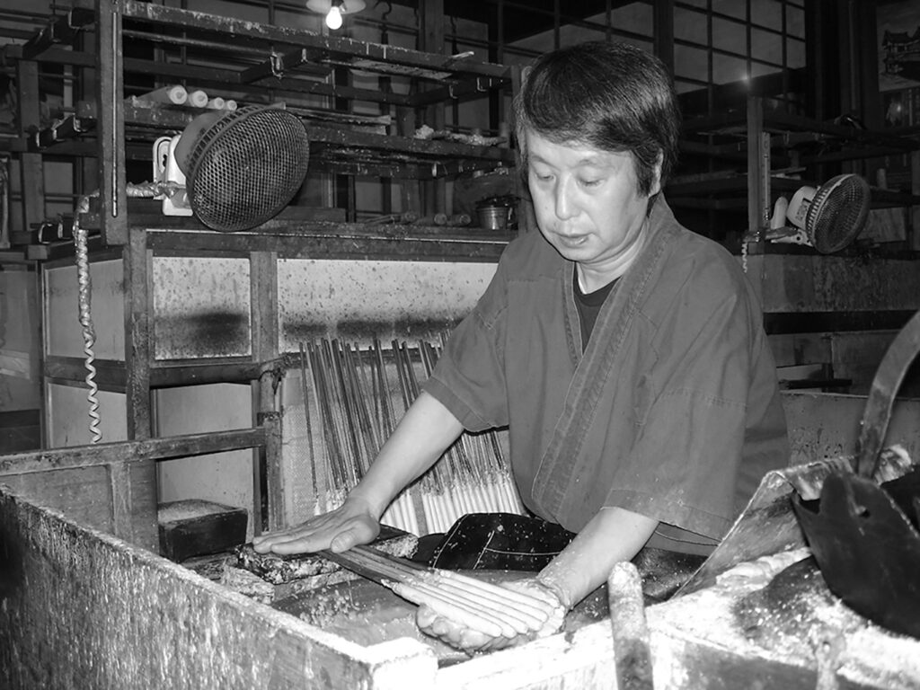 和ろうそくの伝統工芸士