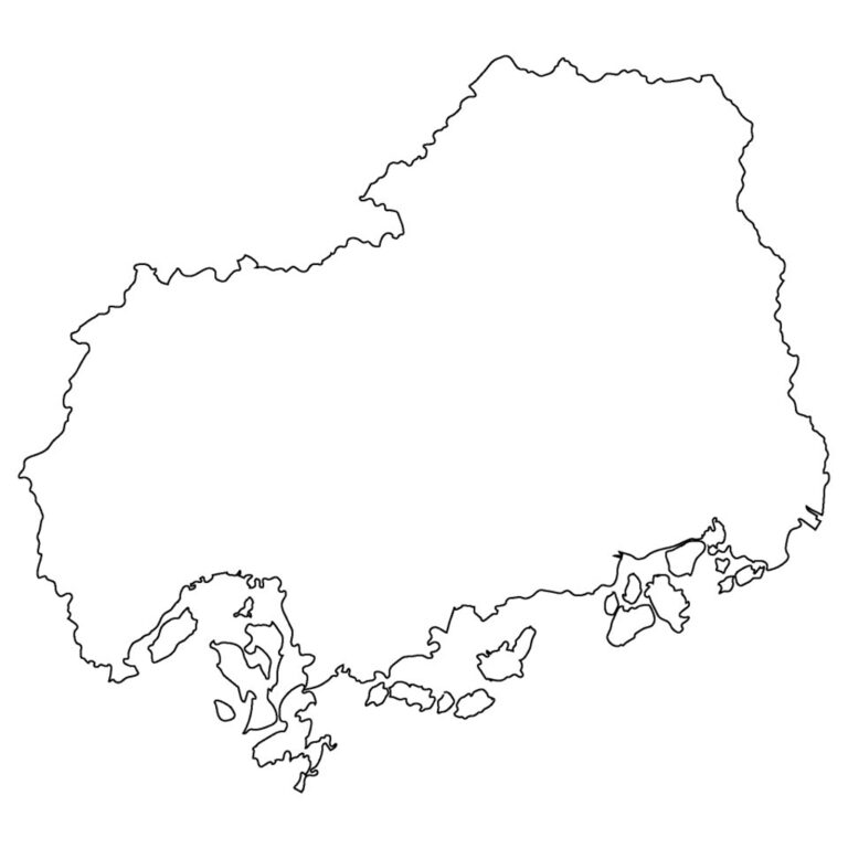 広島県のマップ