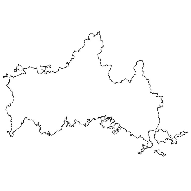 山口県の地図
