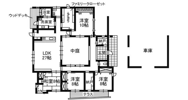 平屋の間取り タニグチ